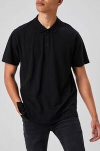 BLACK Short-Sleeve Polo Shirt, image 5