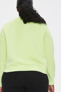 LIME Plus Size Fleece Sweatshirt, image 3
