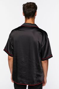 BLACK/RED Youth of Today Graphic Satin Shirt, image 3