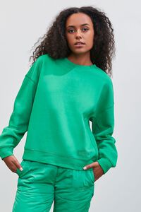 GREEN Pantone Fleece Pullover, image 1
