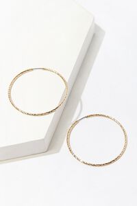 GOLD Twisted Hoop Earrings, image 1