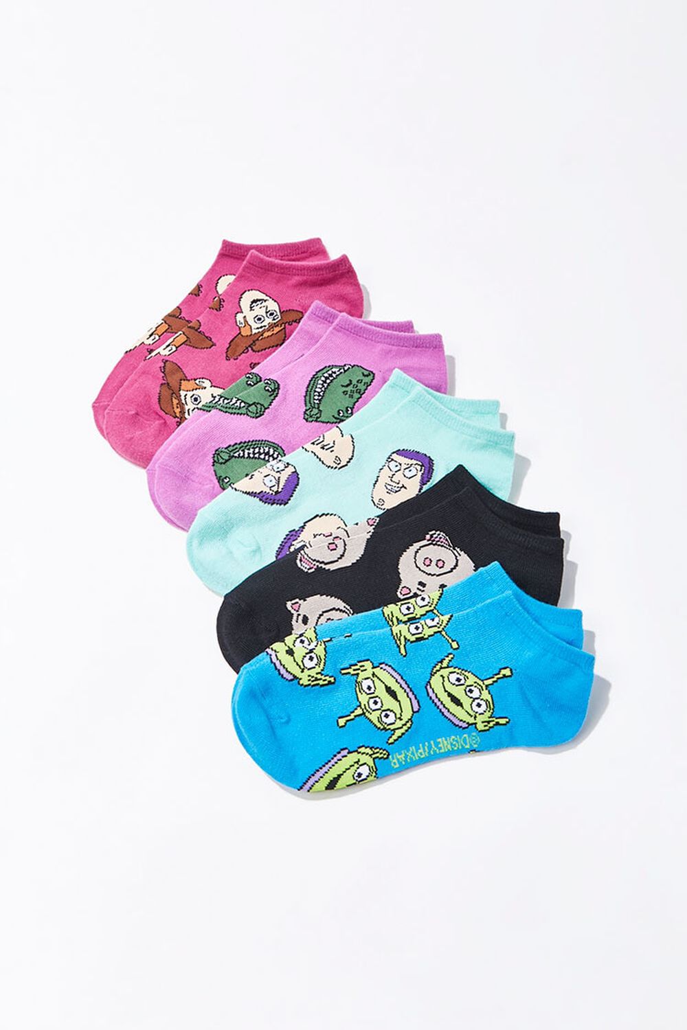 BLACK/MULTI Toy Story Graphic Ankle Socks - 5 Pack, image 1