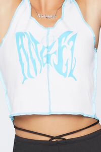 Butterfly Graphic Cropped Tank Top, image 5