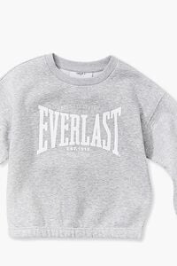 HEATHER GREY/WHITE Girls Everlast Sweatshirt (Kids), image 3