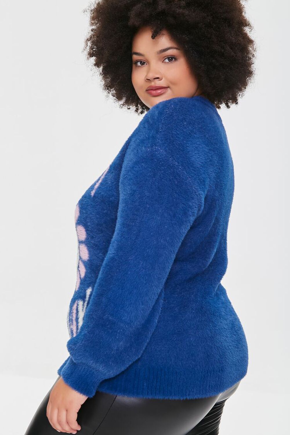 Plus Size Daisy Sweater-Knit Pullover