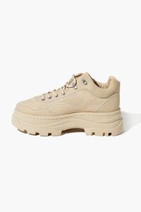 TAUPE Low-Top Lug Sole Sneakers, image 2
