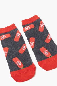 RED/MULTI Hot Sauce Ankle Socks, image 3