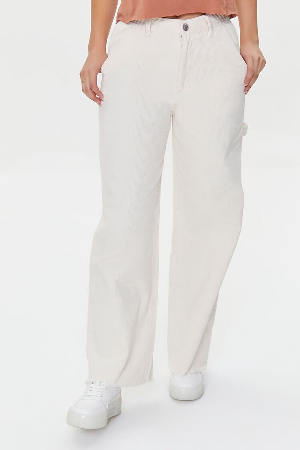 Corduroy Frayed Pants, image 2