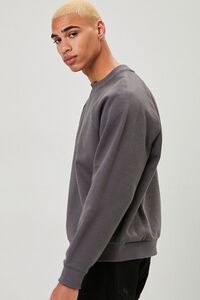 CHARCOAL Fleece Raglan-Sleeve Sweatshirt, image 2