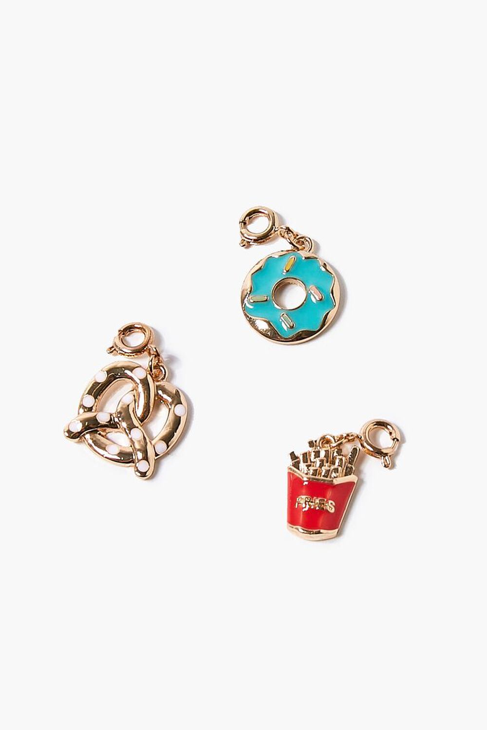 GOLD/RED Snack Food Charm Set, image 1