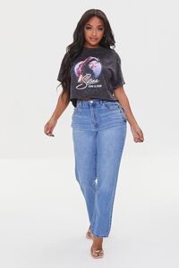 CHARCOAL/MULTI Selena Graphic Cropped Tee, image 4