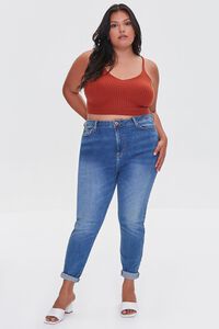 RUST Plus Size Sweater-Knit Cropped Cami, image 4