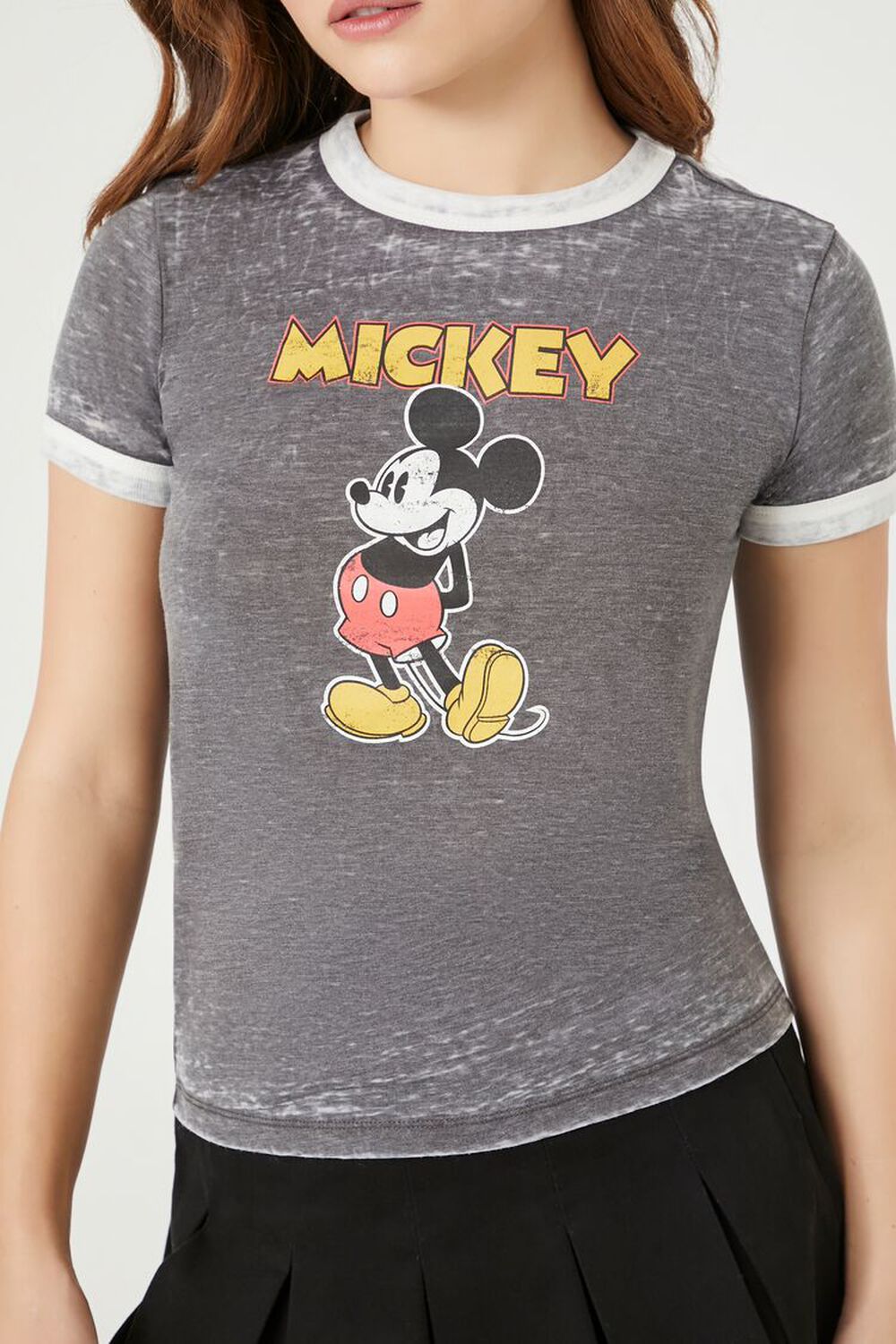 Mickey Mouse Graphic Ringer Tee