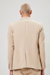 TAUPE Notched Button-Front Blazer, image 3