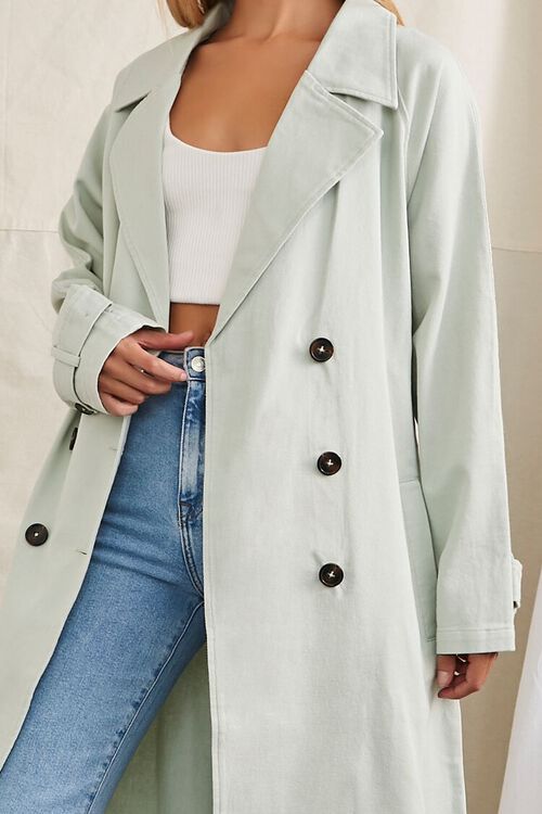 MINT Twill Double-Breasted Trench Coat, image 5