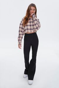 NUDE/MULTI Cropped Flannel Shirt, image 4