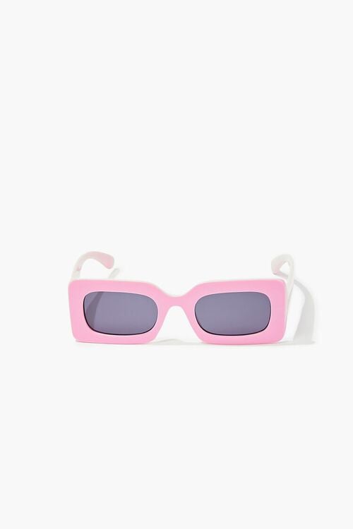 PINK/BLACK Rectangular Frame Sunglasses, image 3