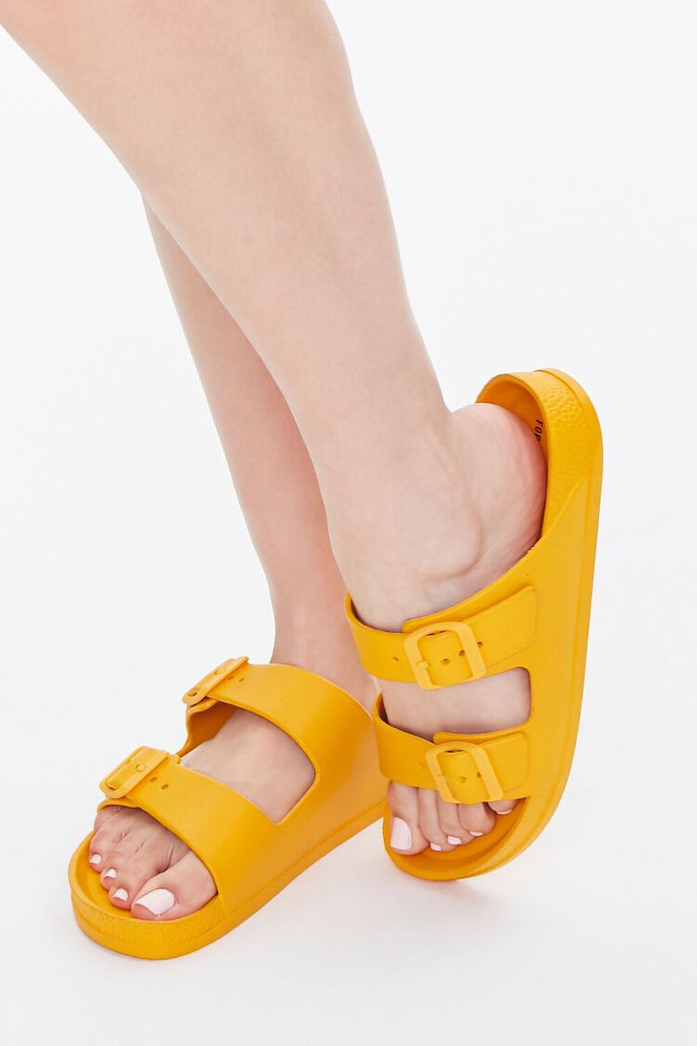 ORANGE Buckled Flatform Sandals, image 1