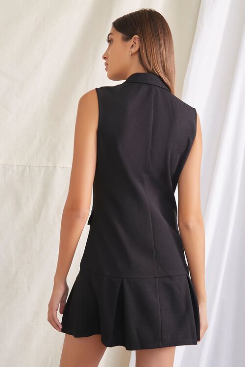 BLACK Double-Breasted Mini Blazer Dress, image 4