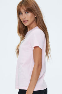 PINK/MULTI Faux Pearl Honey Graphic Tee, image 2