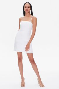 WHITE Crisscross Mini Dress, image 4