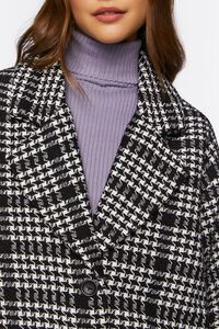BLACK/WHITE Houndstooth Button-Front Coat, image 5