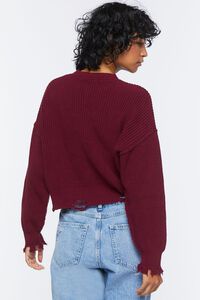 MERLOT Distressed Drop-Sleeve Sweater, image 3