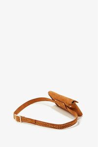 BROWN/GOLD Studded Belt Bag, image 3