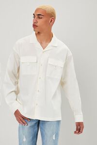 CREAM Vented Button-Front Shirt, image 1