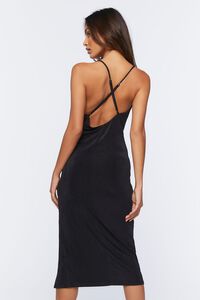 BLACK Cami Midi Slip Dress, image 4