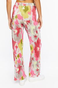 PEONY/MULTI Watercolor Floral Plisse Pants, image 4