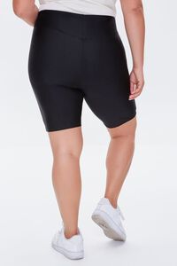 BLACK Plus Size High-Rise Biker Shorts, image 4