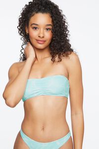BLUESTONE/MULTI Water Print Bandeau Bikini Top, image 4