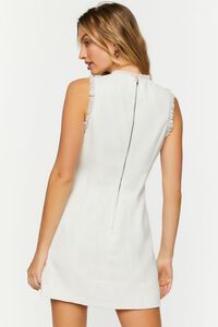 IVORY Tweed Sleeveless Mini Dress, image 3