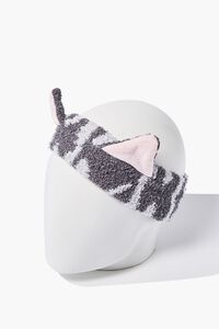 GREY Striped Cat-Ear Headwrap, image 3