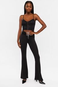 Lace Hook-and-Eye Bustier Crop Top, image 4