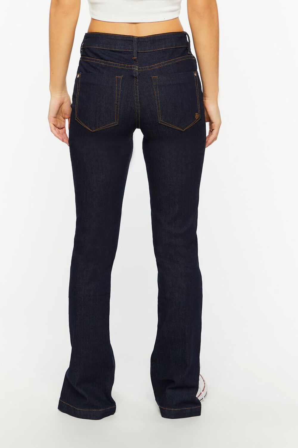 DARK DENIM Split-Hem Slim-Fit Jeans, image 3