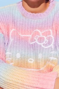 PURPLE/MULTI Plus Size Gradient Hello Kitty Sweater, image 6