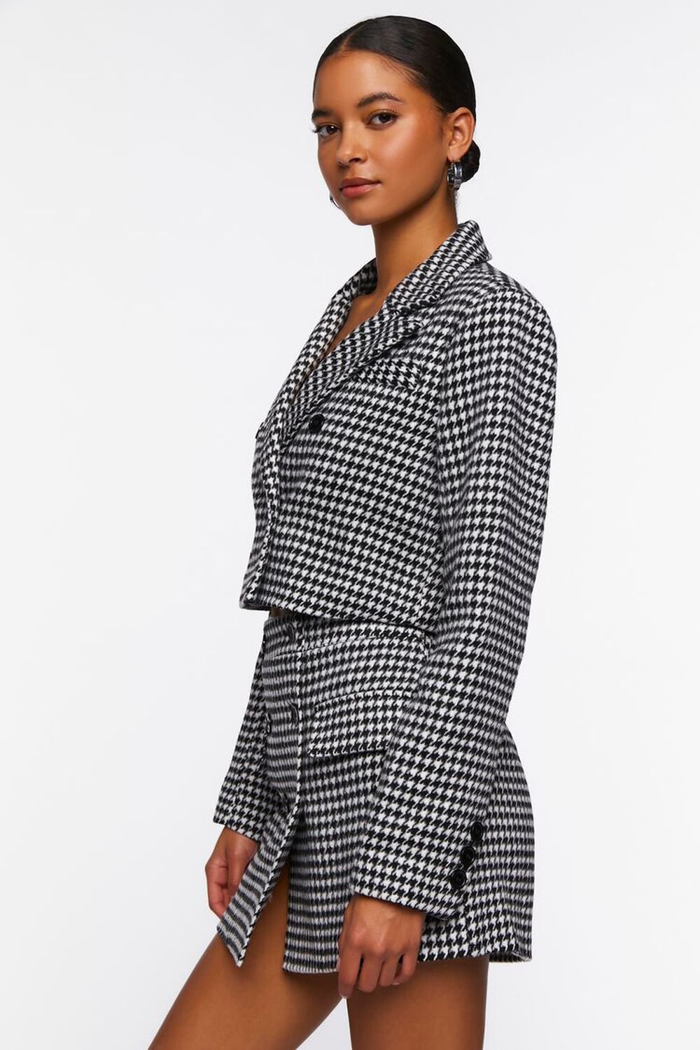 Houndstooth Double-Breasted Blazer, image 2