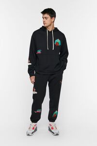 BLACK/MULTI Embroidered Cabin Hoodie, image 4