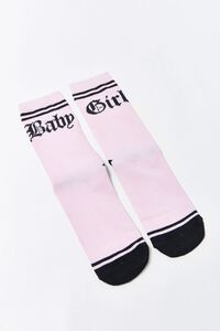Baby Girl Graphic Crew Socks, image 2