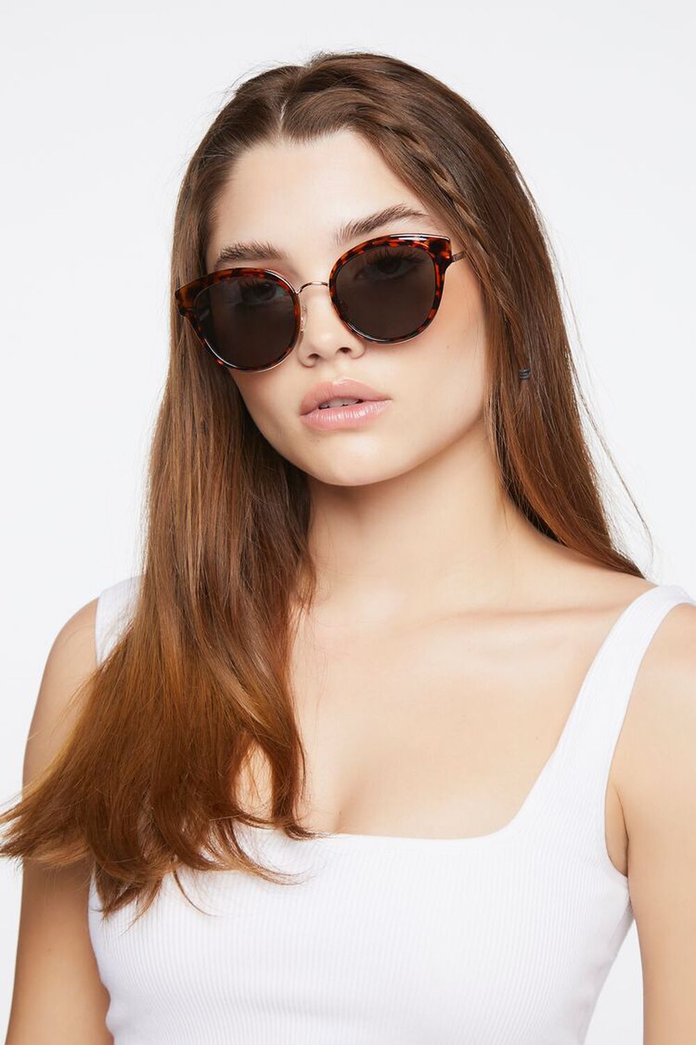 Tinted Round Sunglasses, image 1