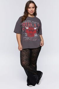 CHARCOAL/MULTI Plus Size Chicago Bulls Graphic Tee, image 4