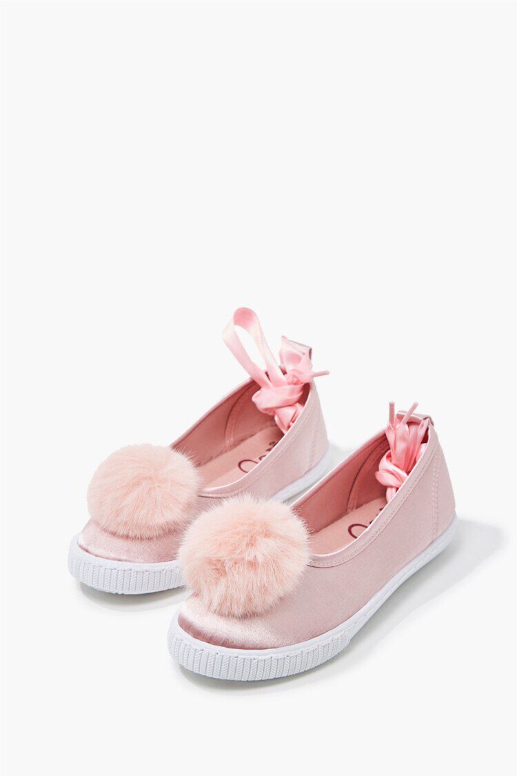 girls pom pom slippers