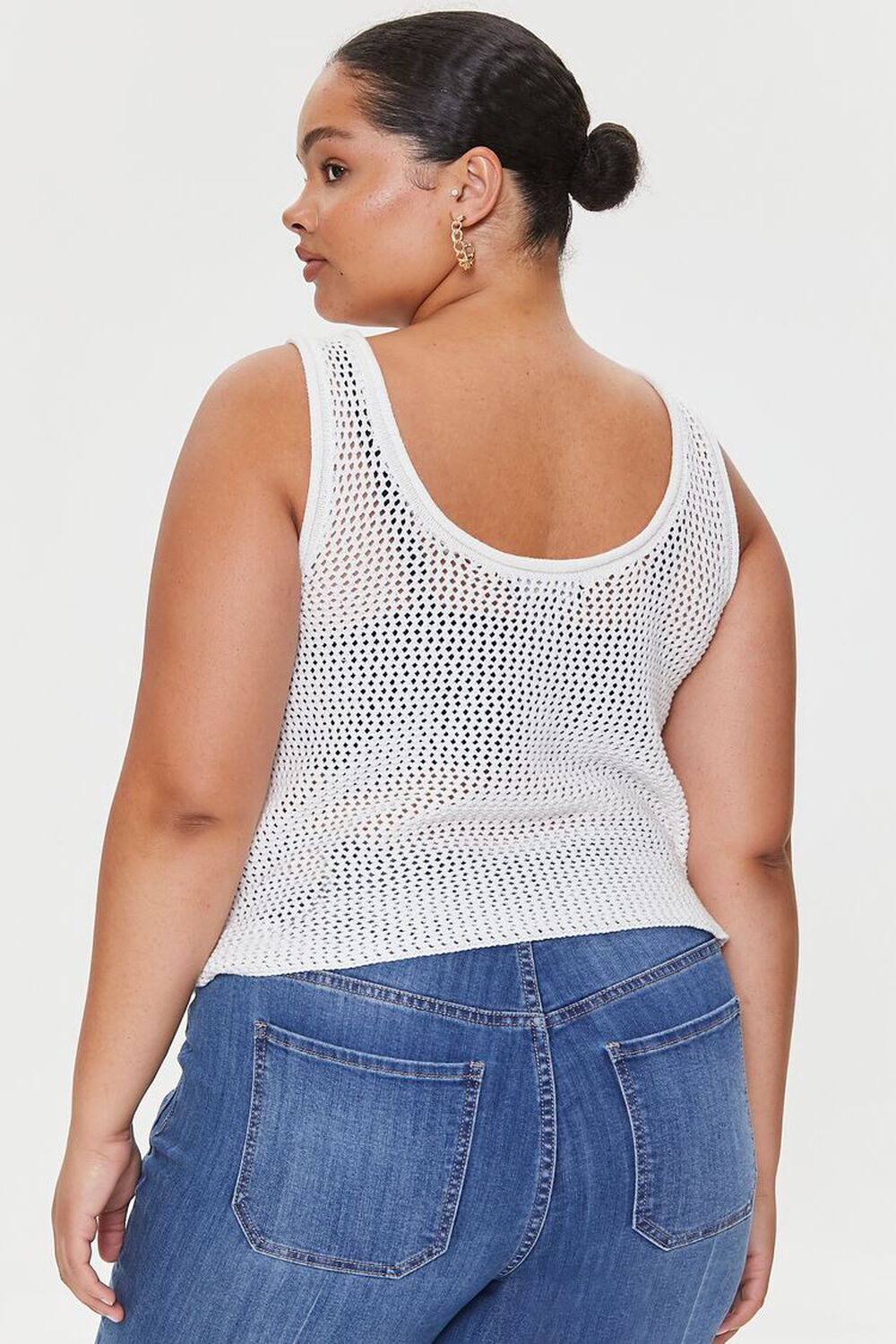 Plus Size Netted Tank Top, image 3