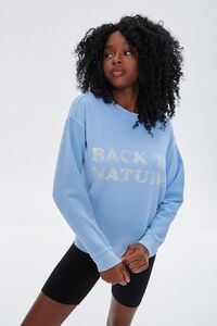 BLUE/YELLOW Back to Nature Graphic Sweatshirt, image 6