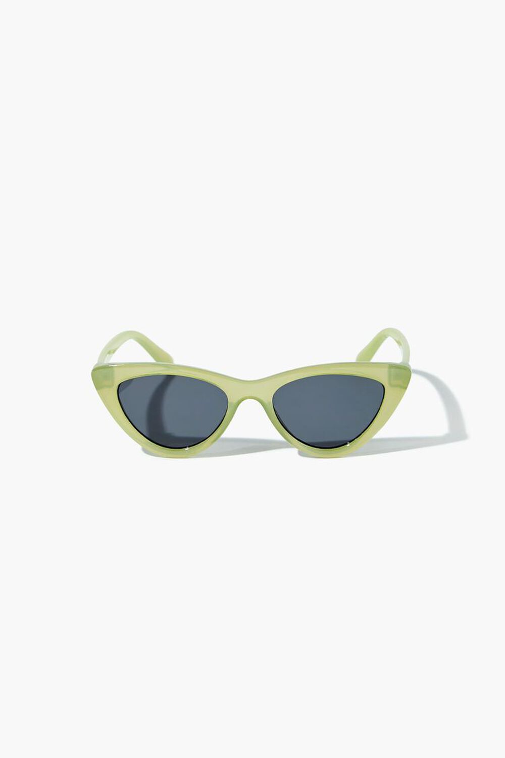 LIME/BLACK Tinted Cat-Eye Sunglasses, image 1