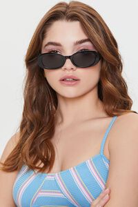 Tinted Oval Sunglasses, image 1