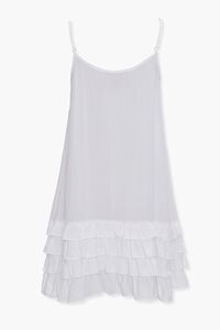 WHITE Tiered Ruffle Shift Dress, image 3