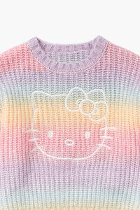 PURPLE/MULTI Girls Hello Kitty Rainbow Sweater (Kids), image 3